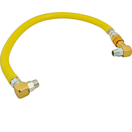 T&S Brass Gas Hose Flex Ctd 1 X 48 W/90  (5 3/ 4 O.D ) HG-4E-48S